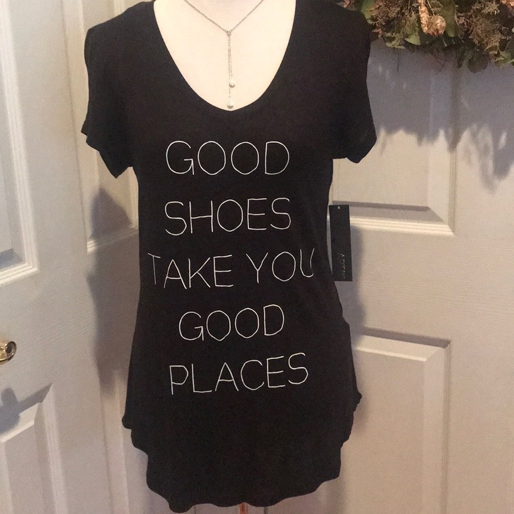 Good Shoes black super soft t, great fitting top